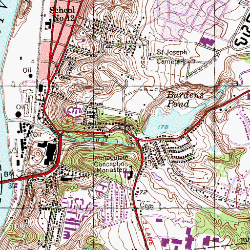 Topographic Map of Fire Engine House Number 6, NY