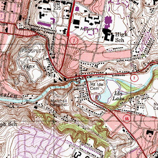 Topographic Map of Episcopal Church of the Ascension, NY