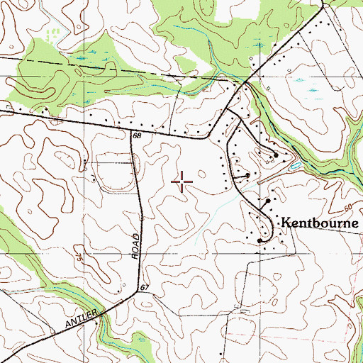Topographic Map of Kentbourne II, DE