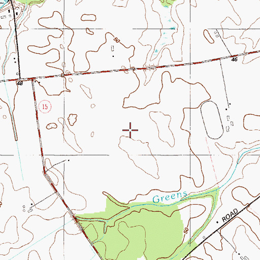 Topographic Map of Wind Song Farms, DE