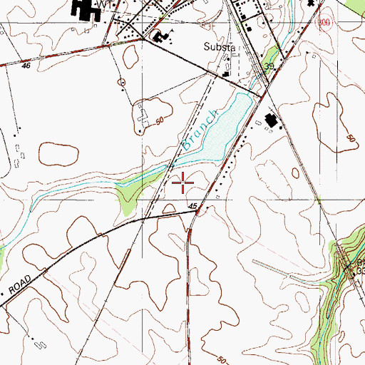 Topographic Map of Wheatleys Pond, DE