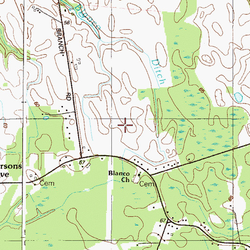 Topographic Map of Reynard Crossing, DE