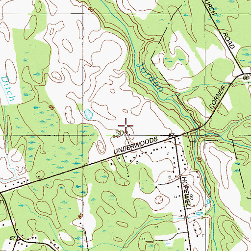 Topographic Map of Forest Gate, DE