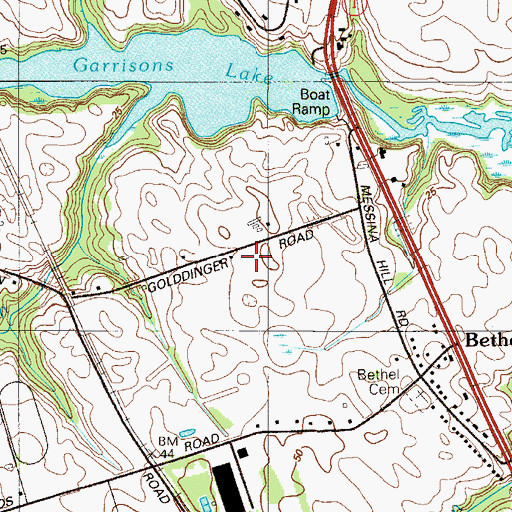 Topographic Map of Lakeshore Village, DE
