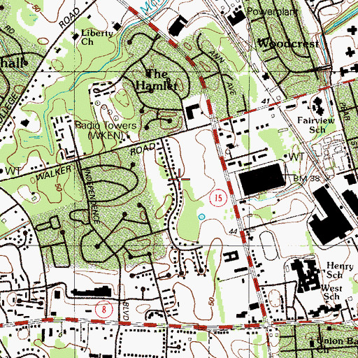 Topographic Map of Four Seasons, DE