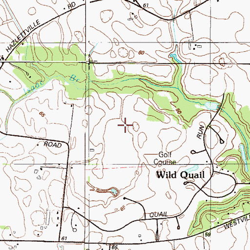 Topographic Map of The Village at Wild Quail, DE