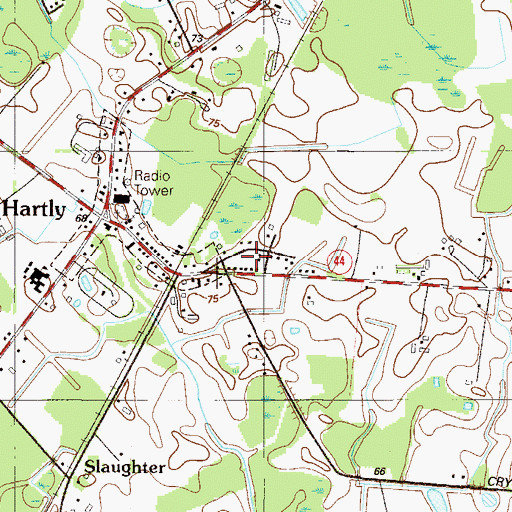 Topographic Map of Rehak, DE