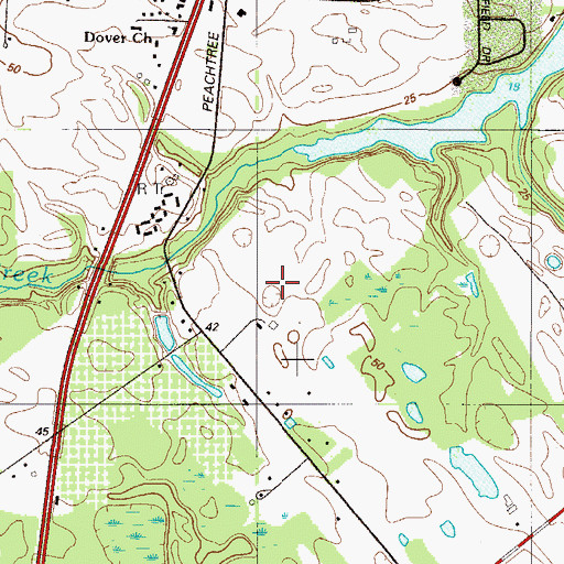 Topographic Map of Townsend Fields, DE