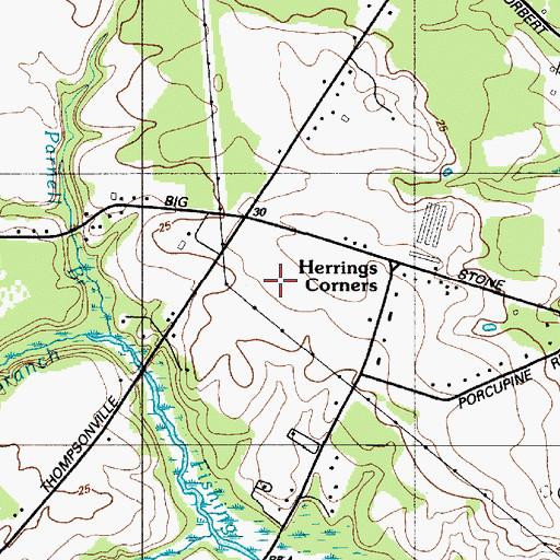 Topographic Map of Hummingbird Hills, DE