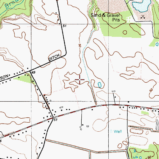 Topographic Map of Lucky Estates, DE
