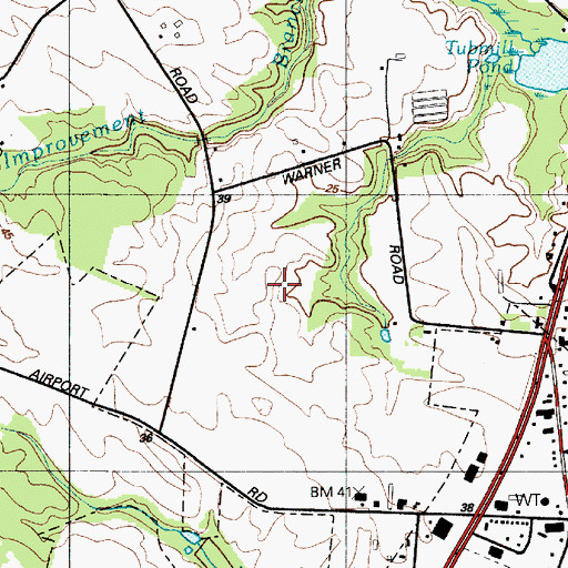 Topographic Map of Knotts Landing, DE