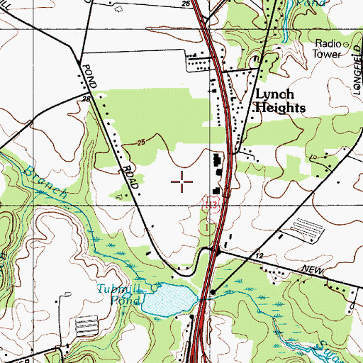 Topographic Map of Colony West, DE