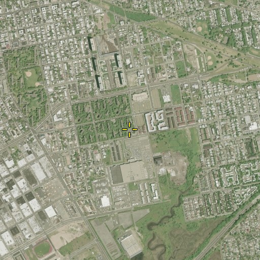 Aerial/Satellite Image of Pink Playground, NY