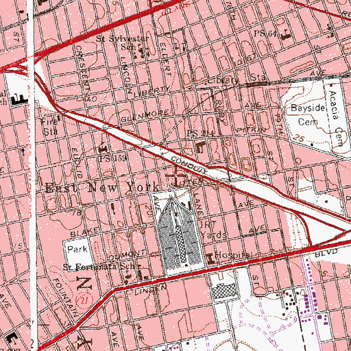 Topographic Map of Robert E Venable Park, NY