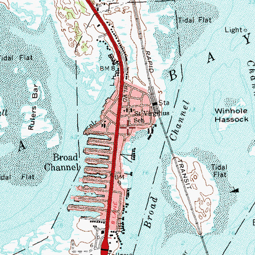 Topographic Map of Gene Gray Playground, NY