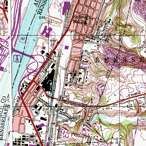 Topographic Map of Saint John's Academy, NY