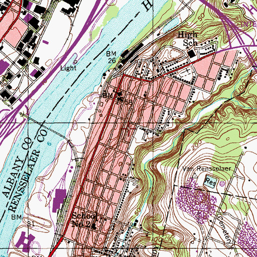 Topographic Map of Central Park, NY