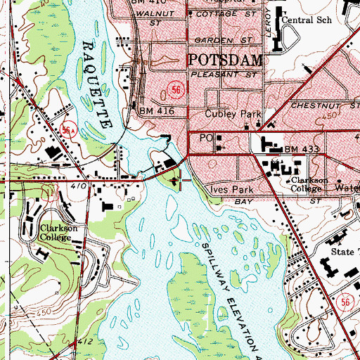 Topographic Map of Trinity Episcopal Church, NY