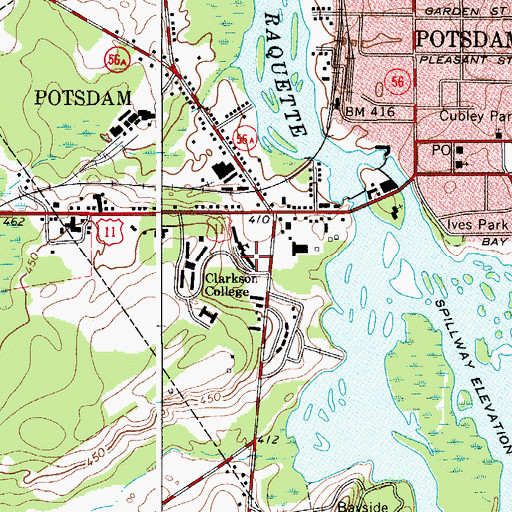 Topographic Map of Powers House, NY