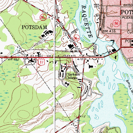 Topographic Map of Cubley House, NY