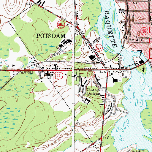 Topographic Map of Alumni Gymnasium, NY