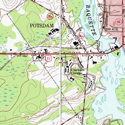 Topographic Map of Andrew M Schuler Recreation Building, NY