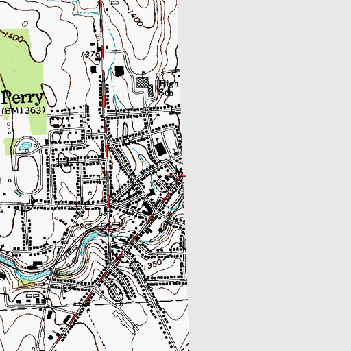 Topographic Map of First Free Methodist Church, NY