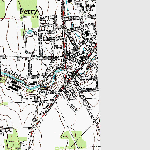 Topographic Map of Holy Apostles Episcopal Church, NY