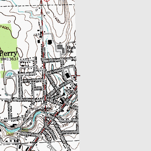 Topographic Map of Saint Joseph's Roman Catholic Church, NY