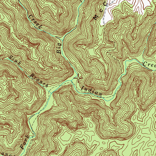 Topographic Map of Apperson Railroad Station (historical), KY