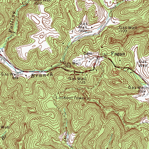 Topographic Map of Ballard (historical), KY