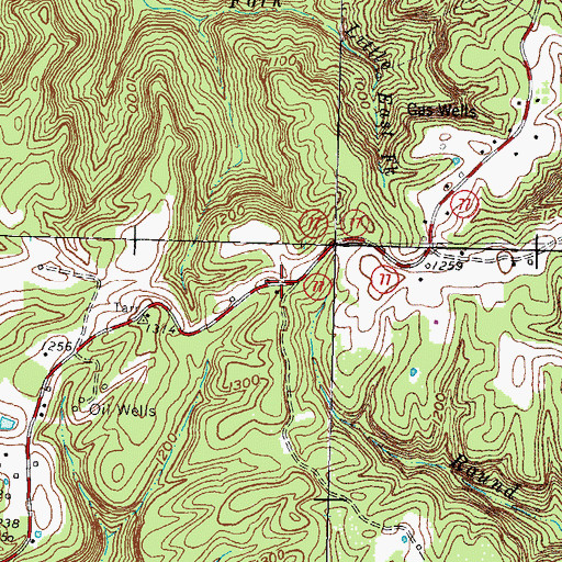 Topographic Map of Big Woods School (historical), KY