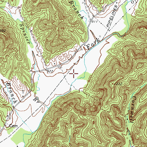 Topographic Map of East Fork School (historical), KY