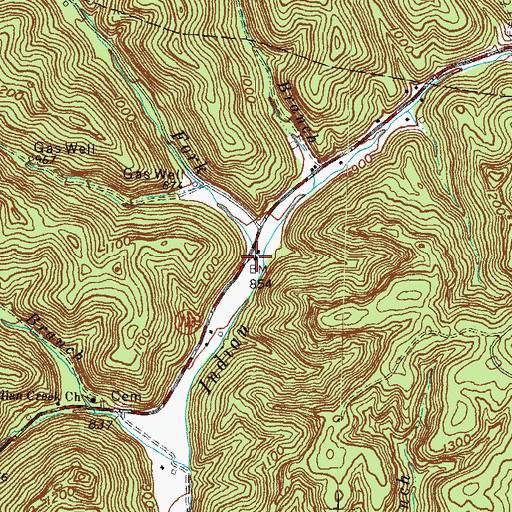 Topographic Map of Goosetown School (historical), KY