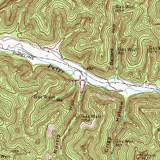 Topographic Map of Mike Rowe Cemetery, KY