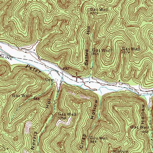 Topographic Map of Peter Trace School (historical), KY