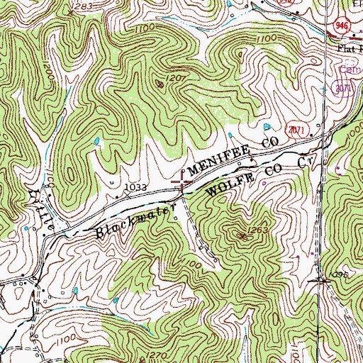 Topographic Map of Stoll (historical), KY