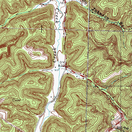 Topographic Map of Stonequarry School (historical), KY
