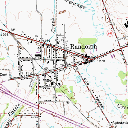 Topographic Map of First Congregational Church (historical), NY