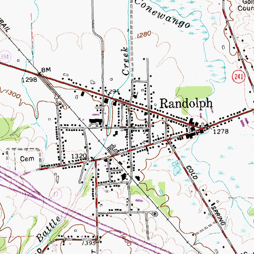Topographic Map of Grace Episcopal Church, NY