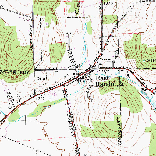 Topographic Map of Free Methodist Church, NY
