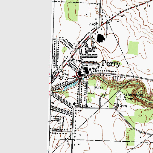 Topographic Map of Saint Stanislaus Roman Catholic Church, NY