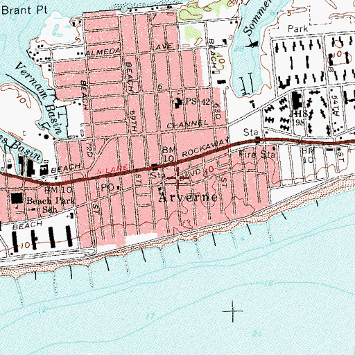 Topographic Map of Jewish War Veterans Memorial Square, NY