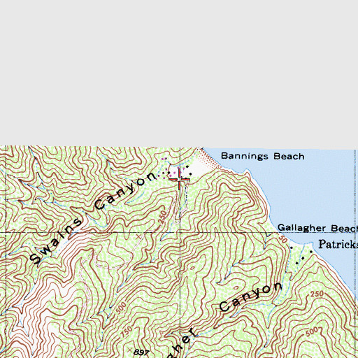 Topographic Map of Camp Toyon, CA