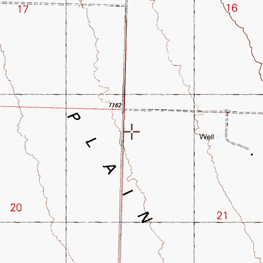 Topographic Map of Petermans Station (historical), AZ