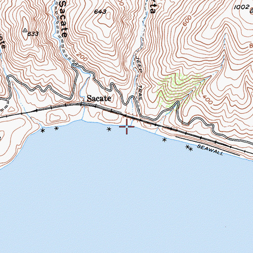 Topographic Map of Caada De La Cuarta, CA