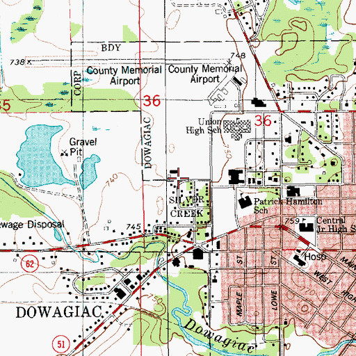 Topographic Map of Northwest Park, MI