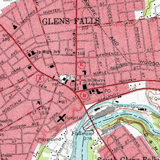 Topographic Map of Robert J Cronin Building, NY