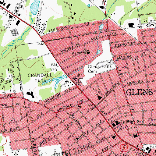 Topographic Map of Lutheran Church of the Good Shepherd, NY