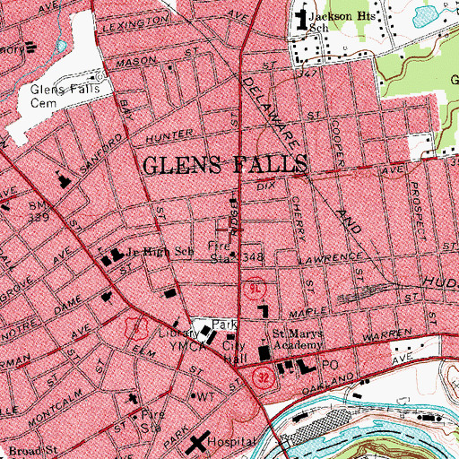 Topographic Map of Saint Catherine Church, NY